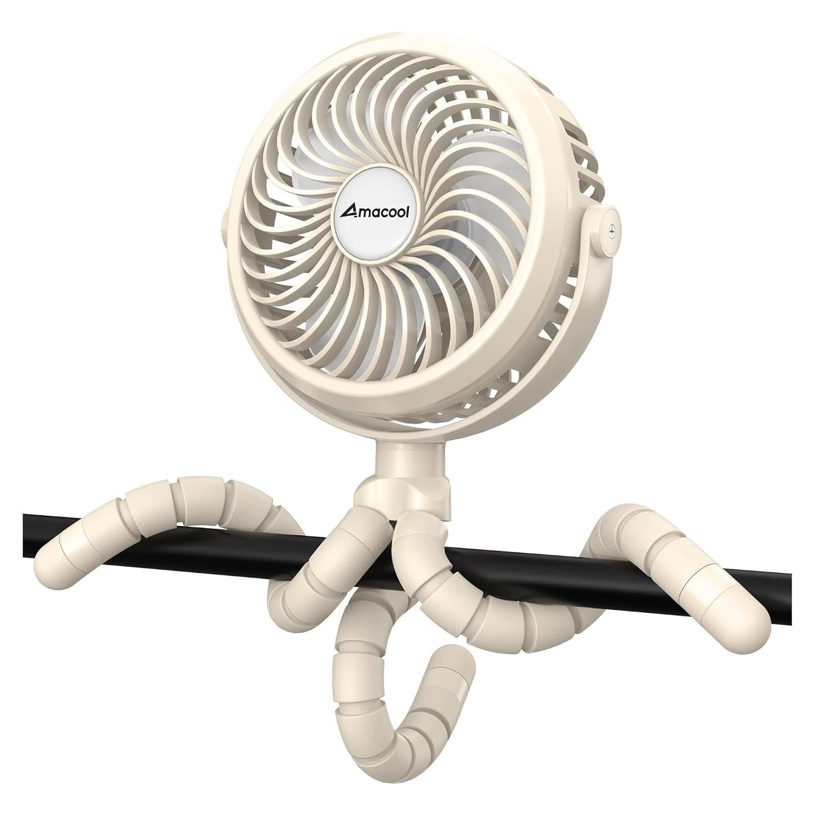 Ventilador de Cochecito AMACOOL D07 Recargable 3 Velocidades