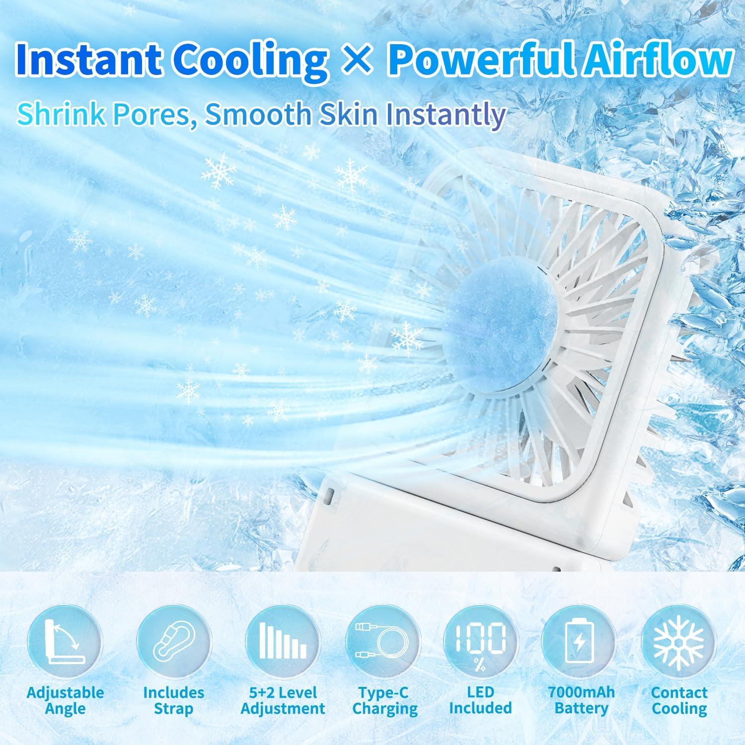 Ventilador Portátil Finect TC31 7000mAh Plegable con Enfriador