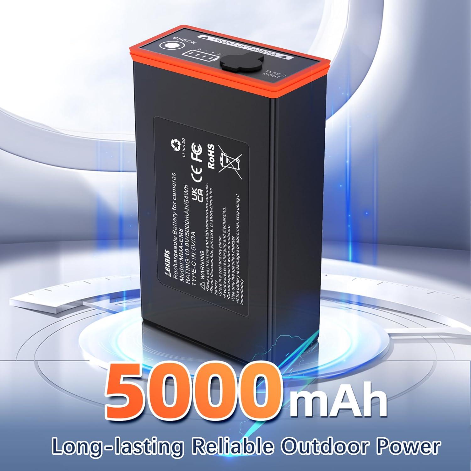 Paquete de 2 Baterías Moultrie Power Mag 5000mAh USB-C