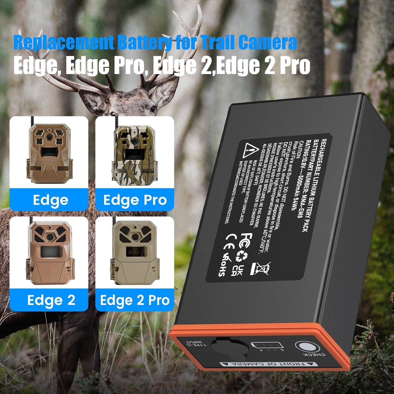 Paquete de 3 Baterías Recargables Moultrie Edge 5000mAh