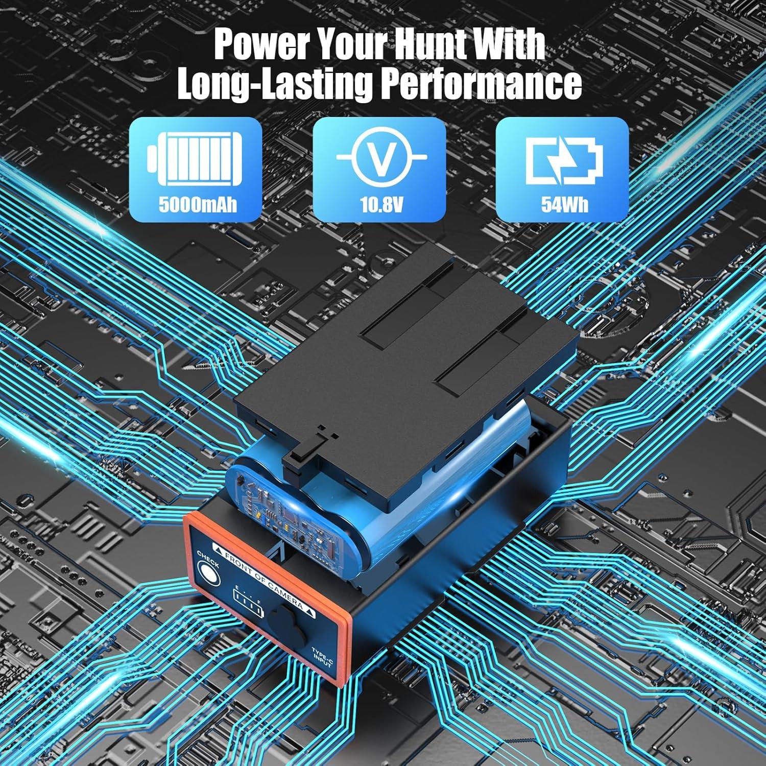 Paquete de 3 Baterías Recargables Moultrie Edge 5000mAh