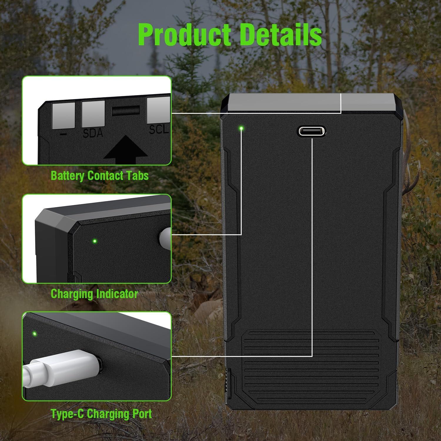 Paquete de 2 Baterías Recargables LIT-22 7000mAh para Cámara