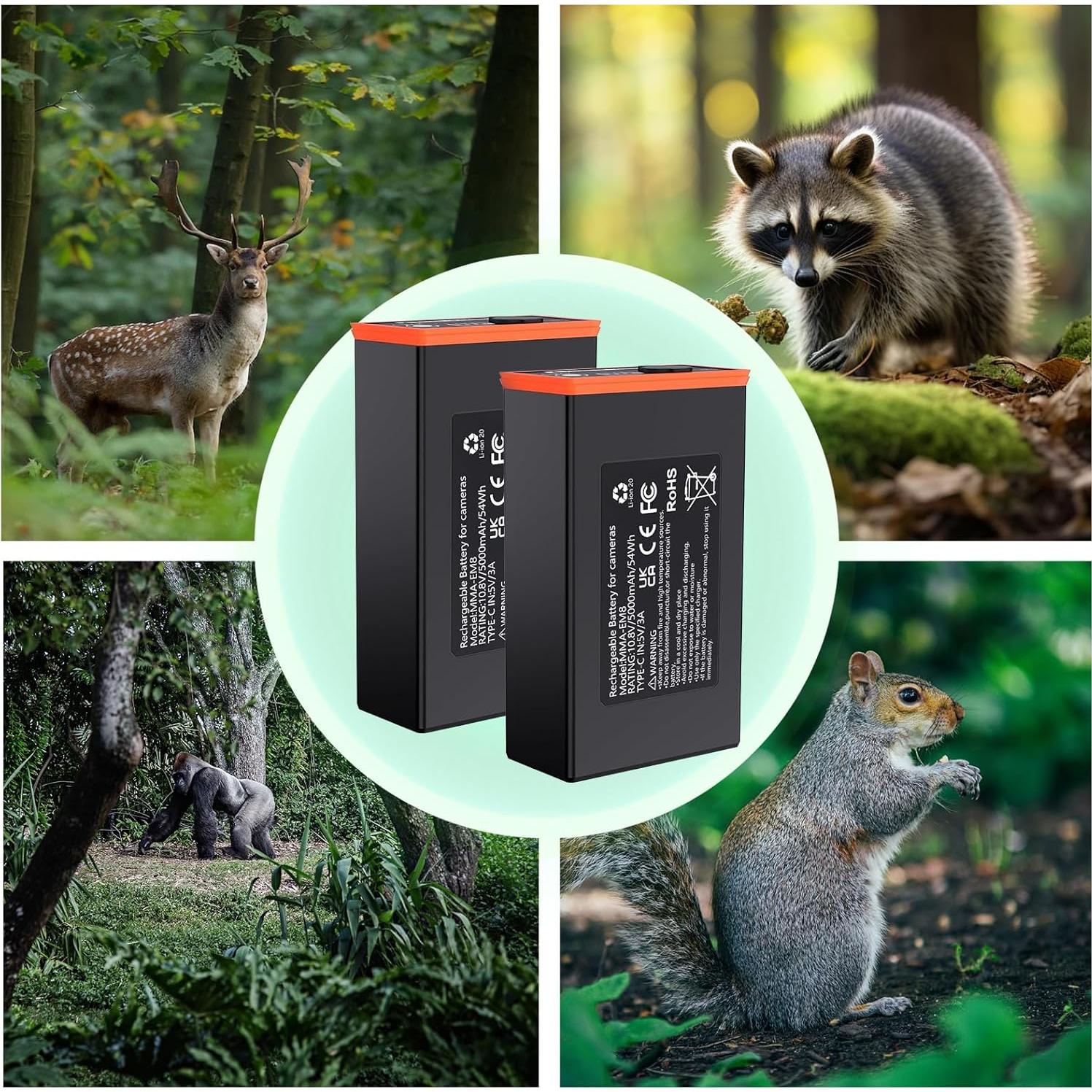 Baterías Recargables de Litio Power Mag 5000mAh - 2 Paquete