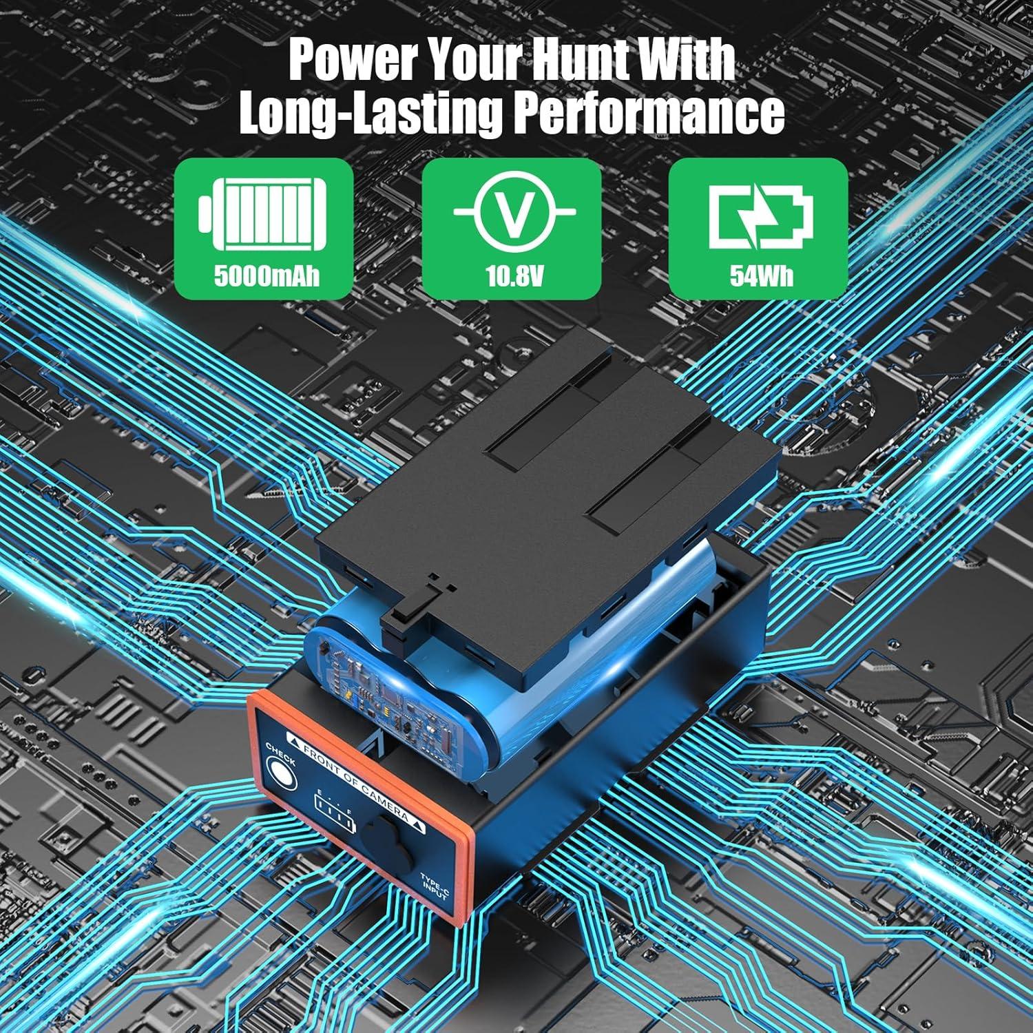 Paquete de Batería Recargable DCDG Power Mag 5000mAh para Moultrie Edge