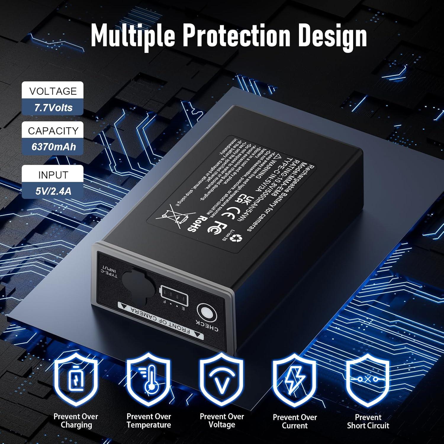 Batería Recargable E EGOWAY 5000mAh para Cámaras de Caza Edge