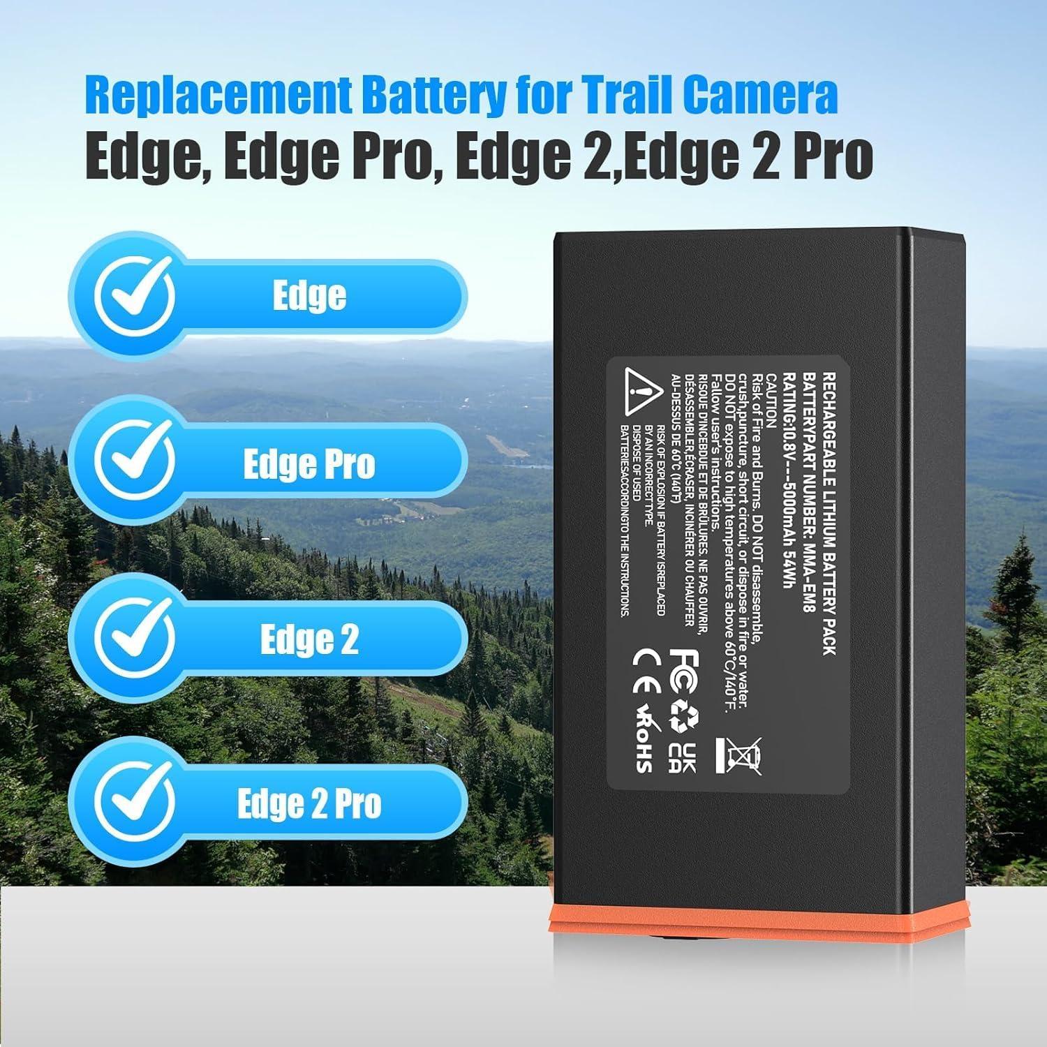 Paquete de Batería Power Mag 4PCS 5000mAh para Moultrie Edge