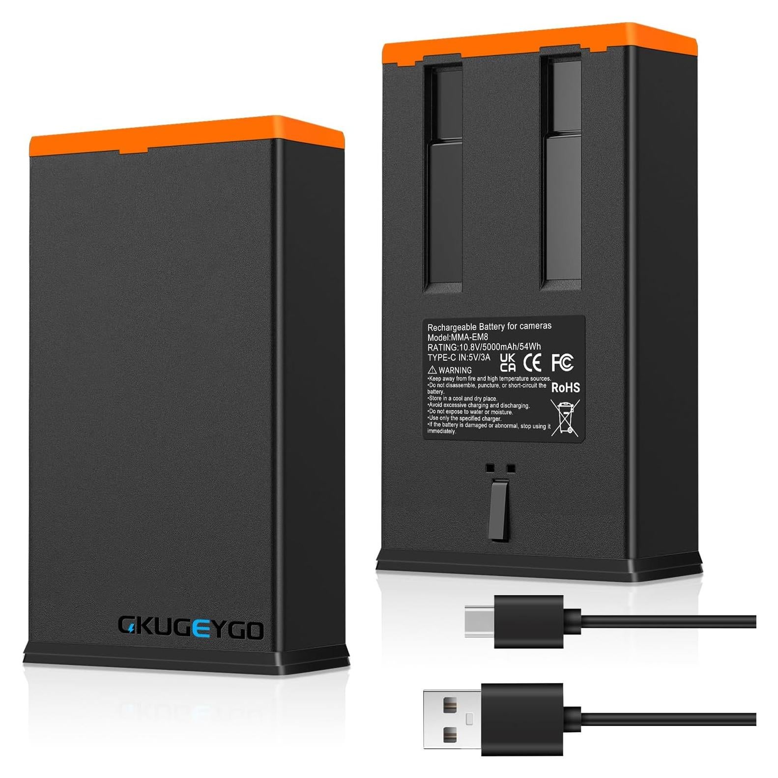 Batería recargable 5000mAh GKUGEYGO para cámaras Moultrie Edge