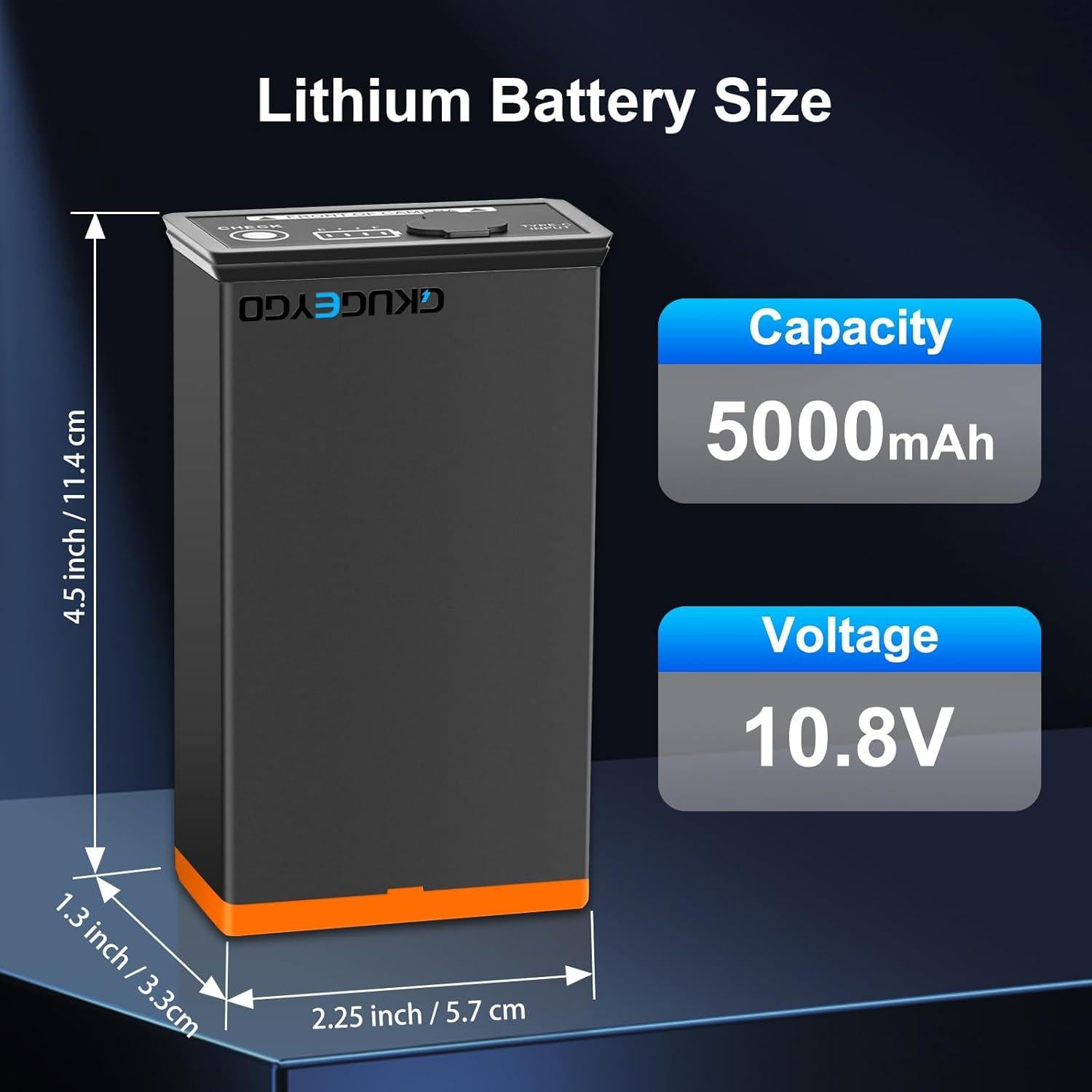 Batería recargable 5000mAh GKUGEYGO para cámaras Moultrie Edge