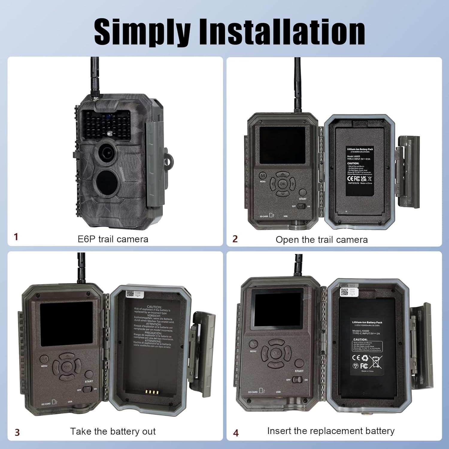 Batería Recargable Litio 10000mAh REACELL para Cámara GardePro