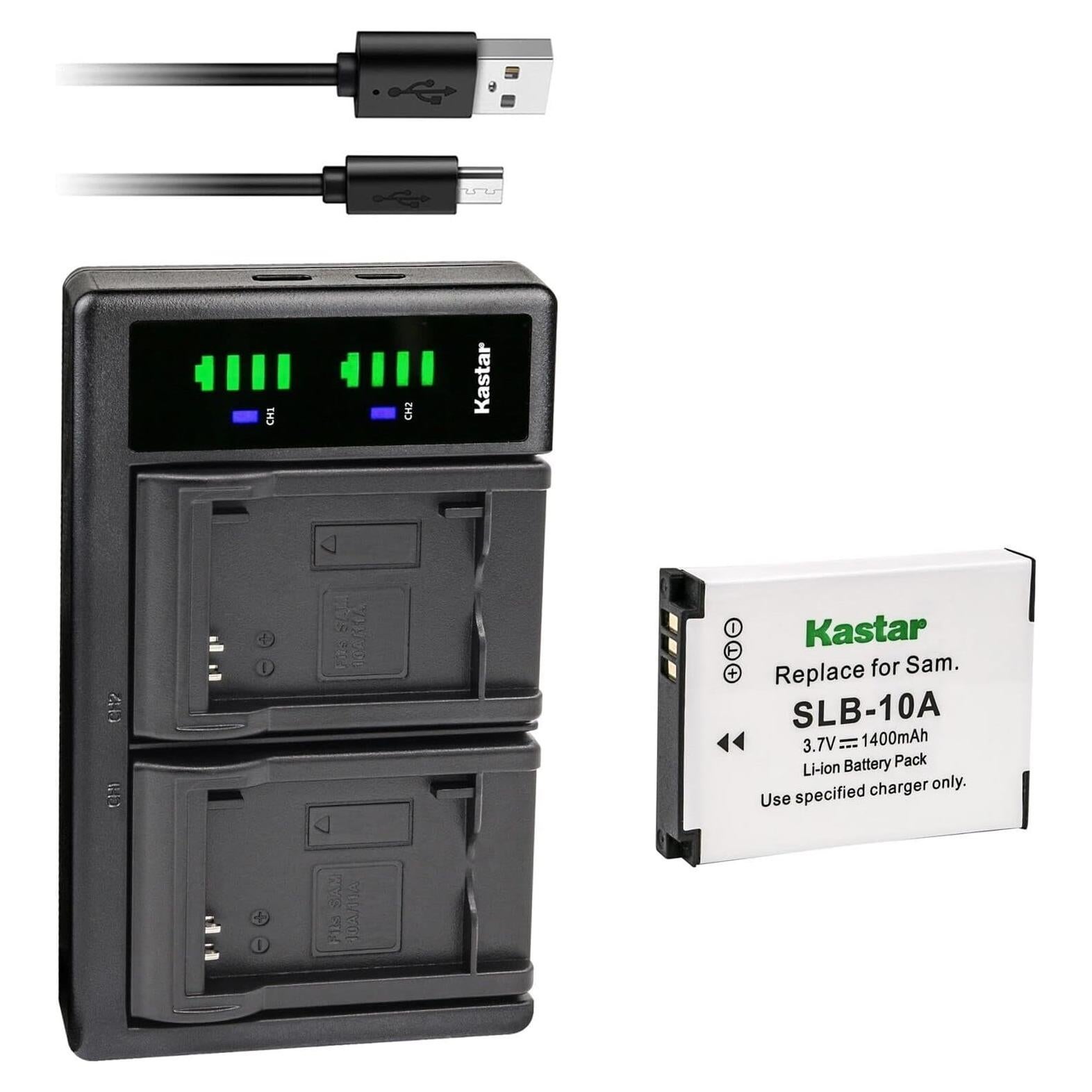 Batería y Cargador USB Kastar LTD2 para Cámara Sealife DC2000