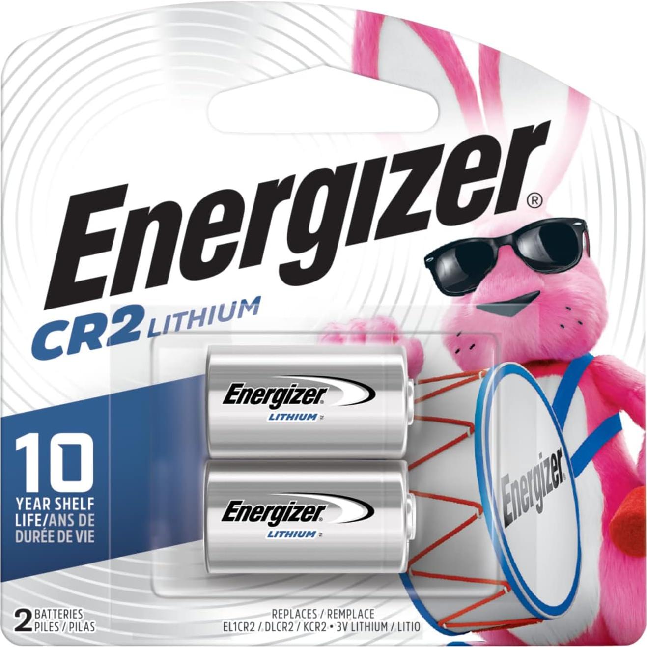 Baterías de Litio CR2 Energizer - Paquete de 2, 3V para Cámara