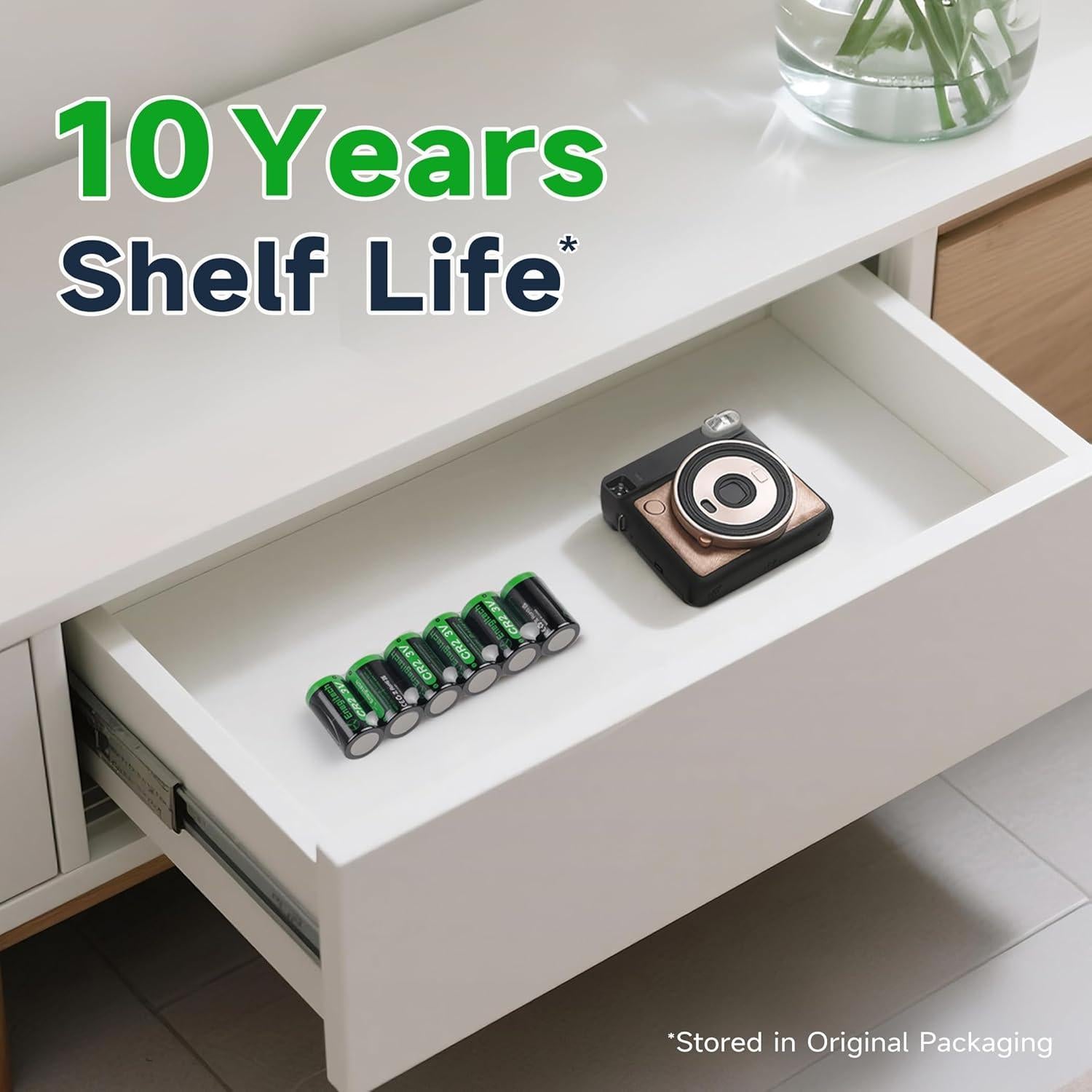 Baterías de Litio Enegitech CR2 3V - Paquete de 2 No Recargables