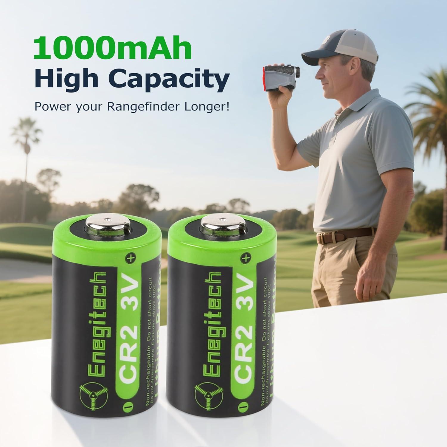 Baterías de Litio Enegitech CR2 3V - Paquete de 2 No Recargables