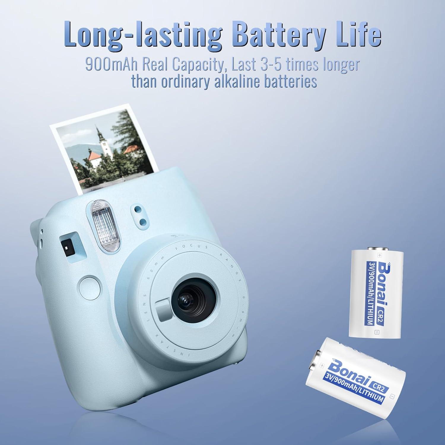 Baterías de Litio BONAI CR2 3V Paquete de 8, 900mAh