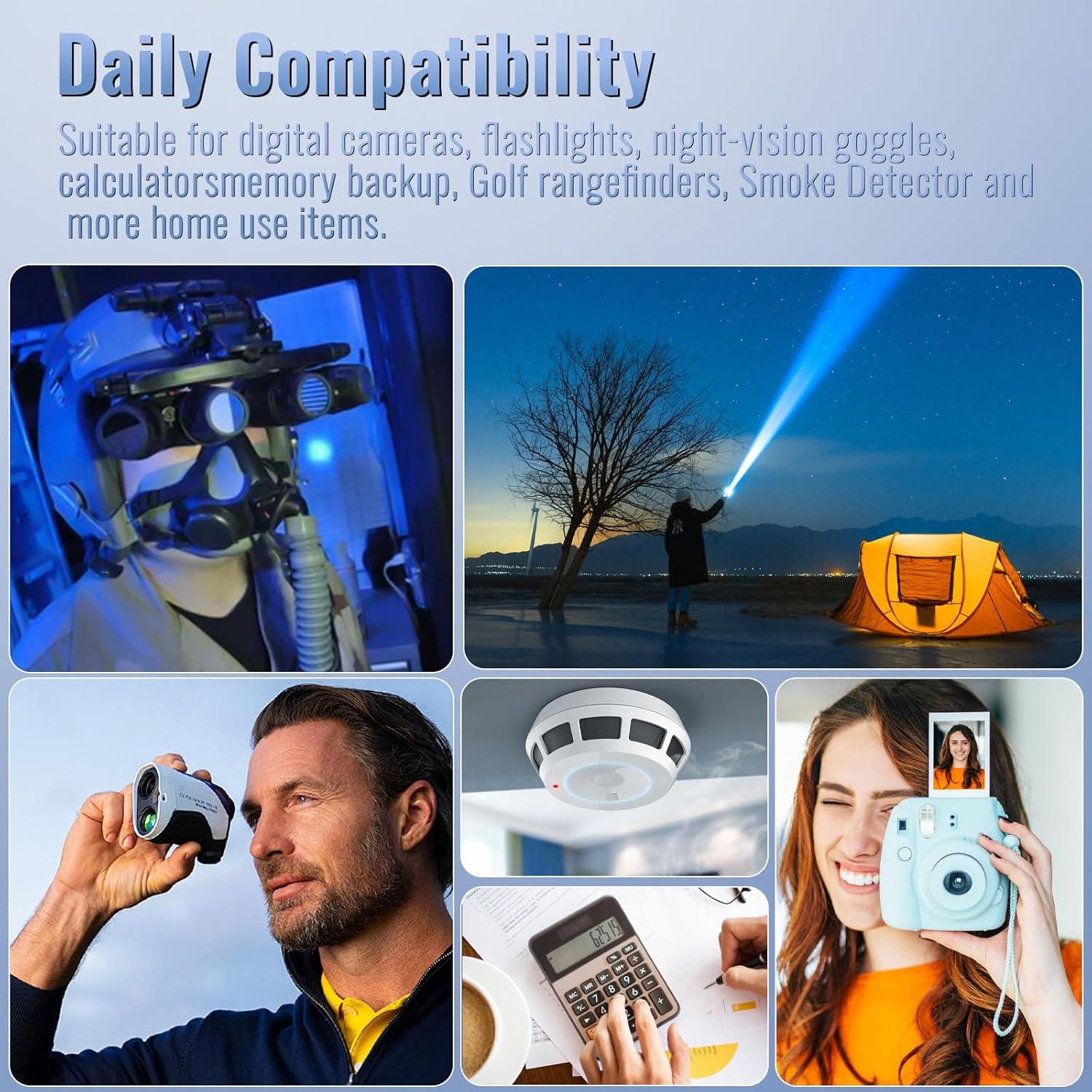 Baterías de Litio BONAI CR2 3V Paquete de 8, 900mAh