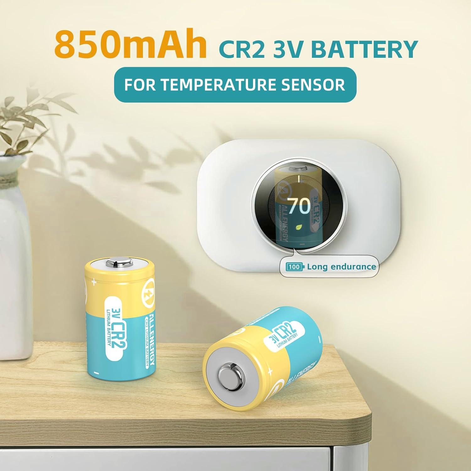 Baterías de Litio CR2 ALLENERGY 3V - Paquete de 6 Unidades