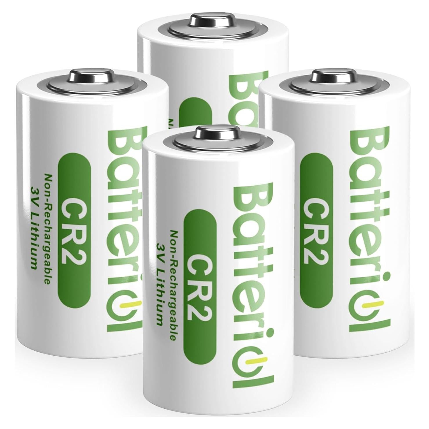 Batería de Litio CR2 3V Batteriol 4 Piezas 1000mAh