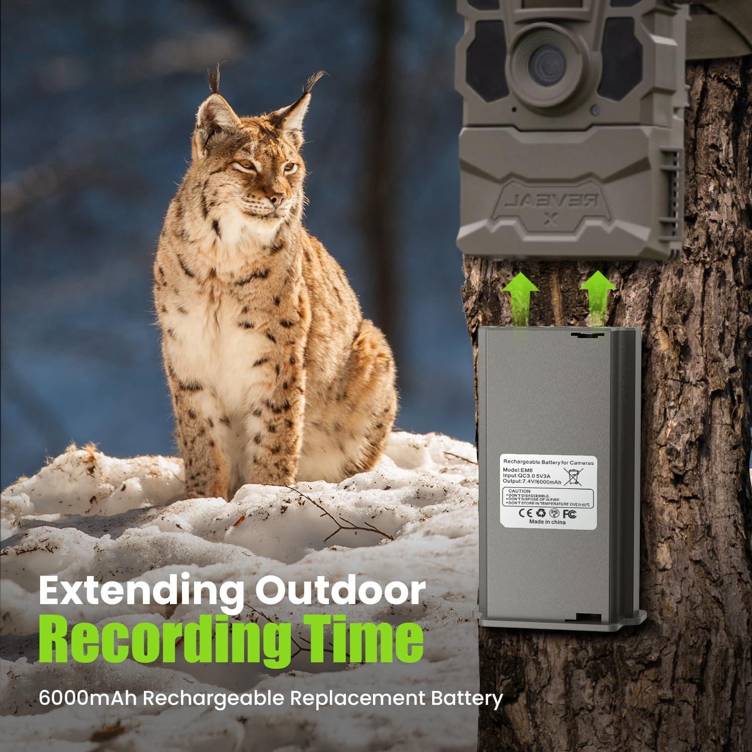 Paquete de Batería Recargable Lipo 6000mAh para Cámara Reveal