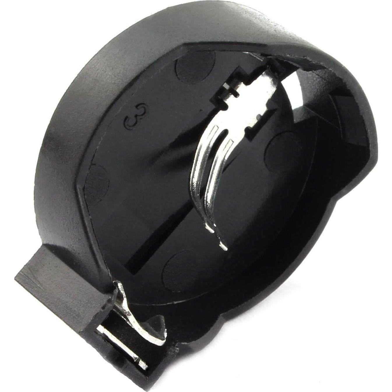 10 Soportes de Batería CR2032 DIP RuiLing - 22.1mm Negro