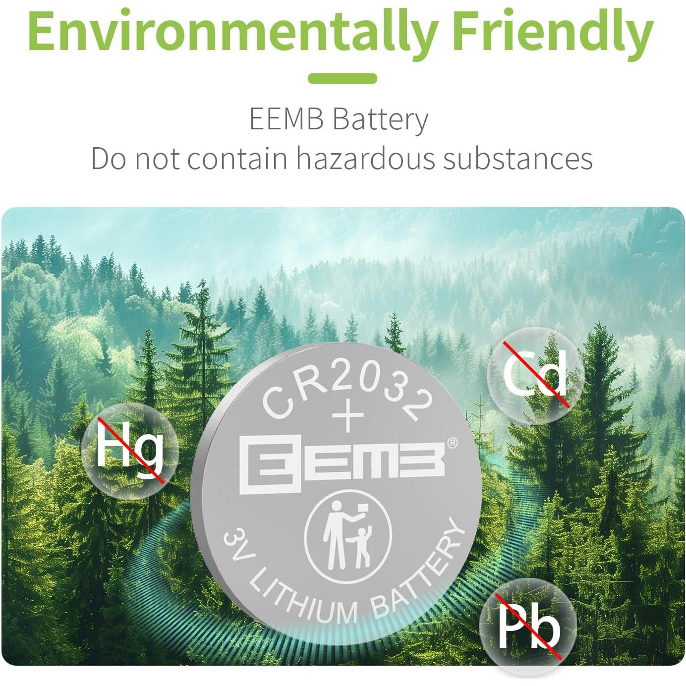 Baterías de Litio EEMB CR2032 - Paquete de 20 Unidades 3V