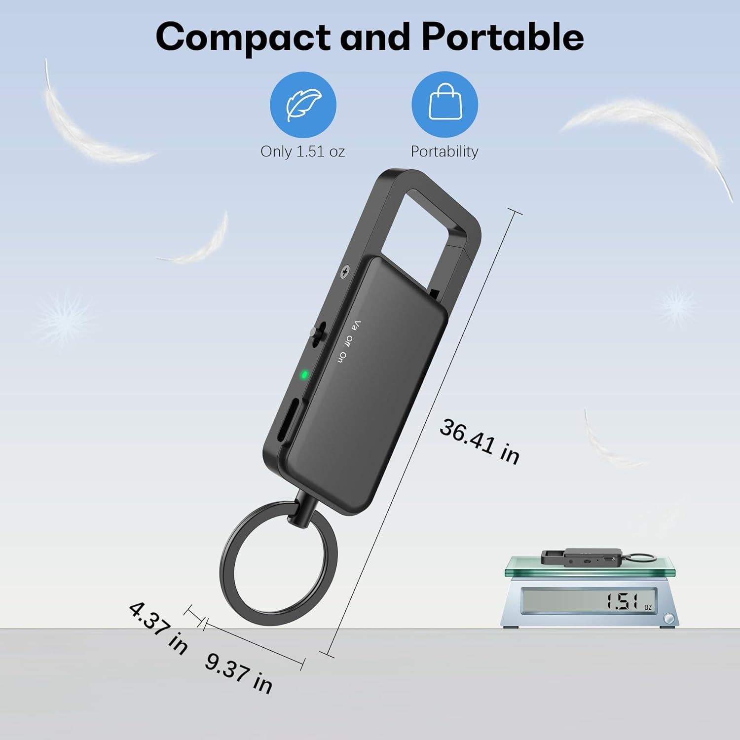 Grabadora de Voz Digital Kashevi KL150 128GB USB-C 24h Batería