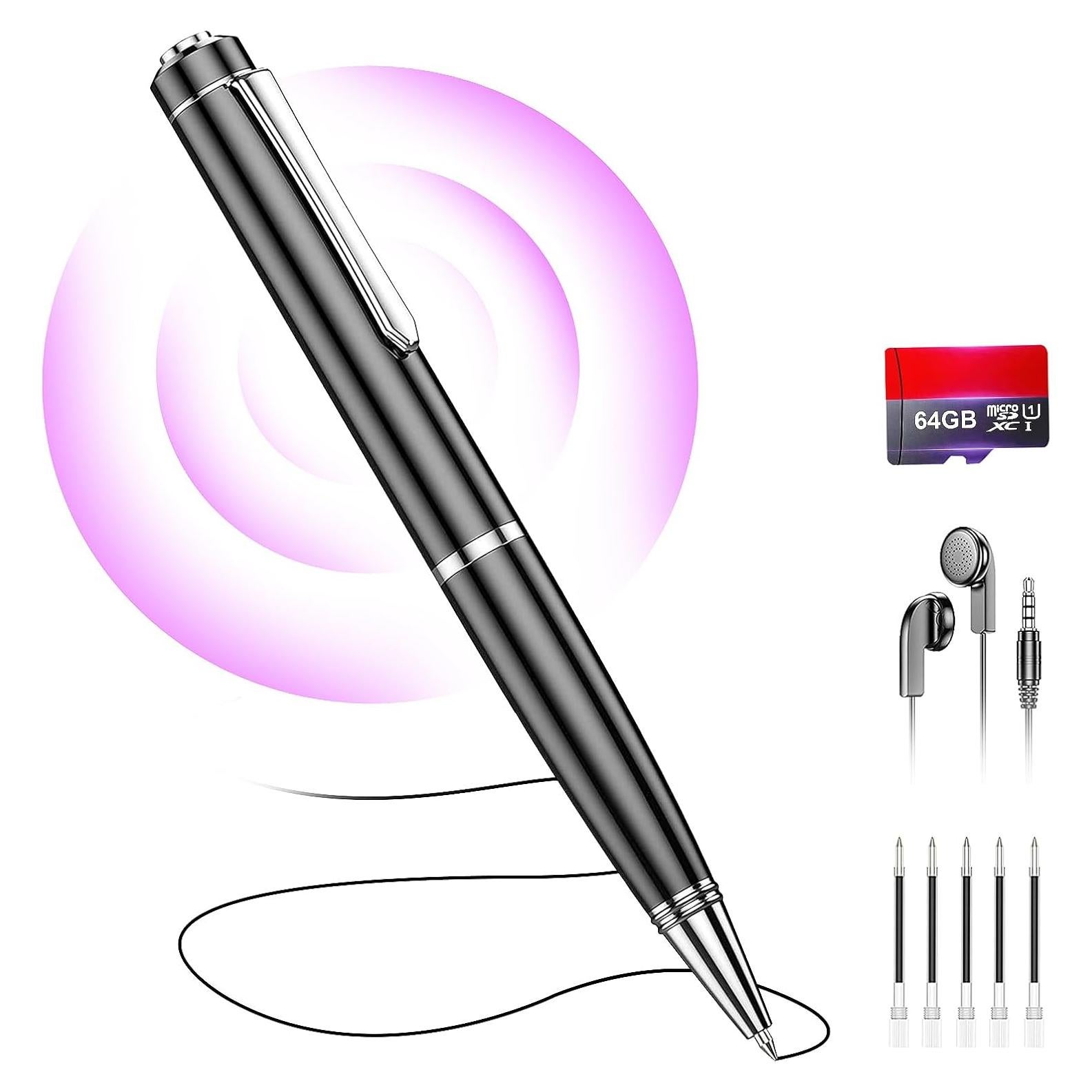 Grabadora de Voz Digital Qunifyed 64GB con Reducción de Ruido