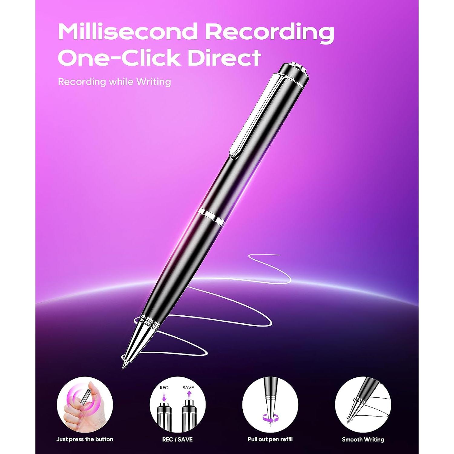 Grabadora de Voz Digital Qunifyed 64GB con Reducción de Ruido