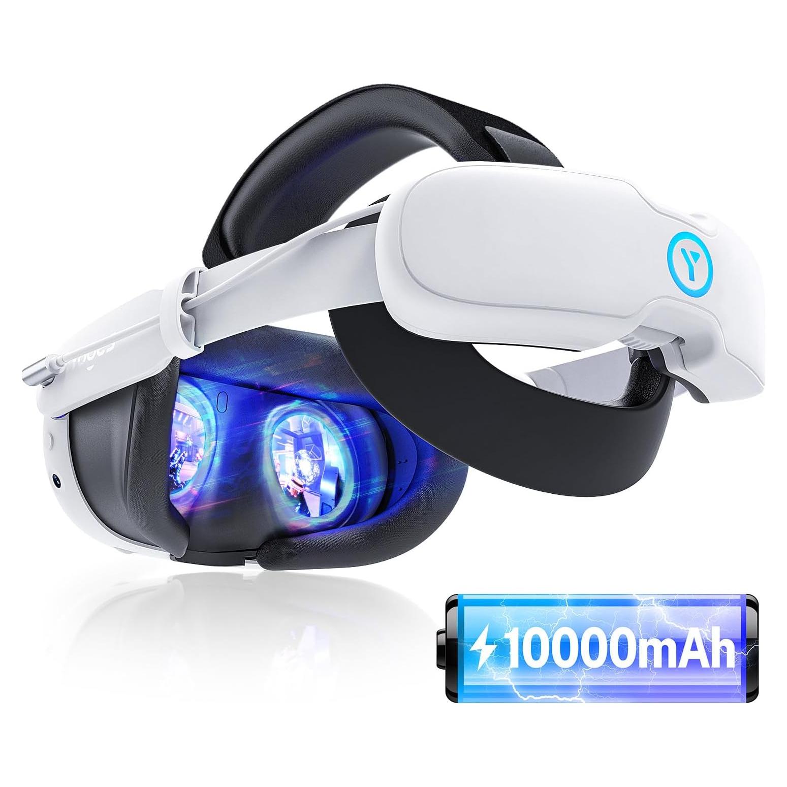 Correa para Cabeza YOGES 10000mAh Compatible con Meta Quest 3S