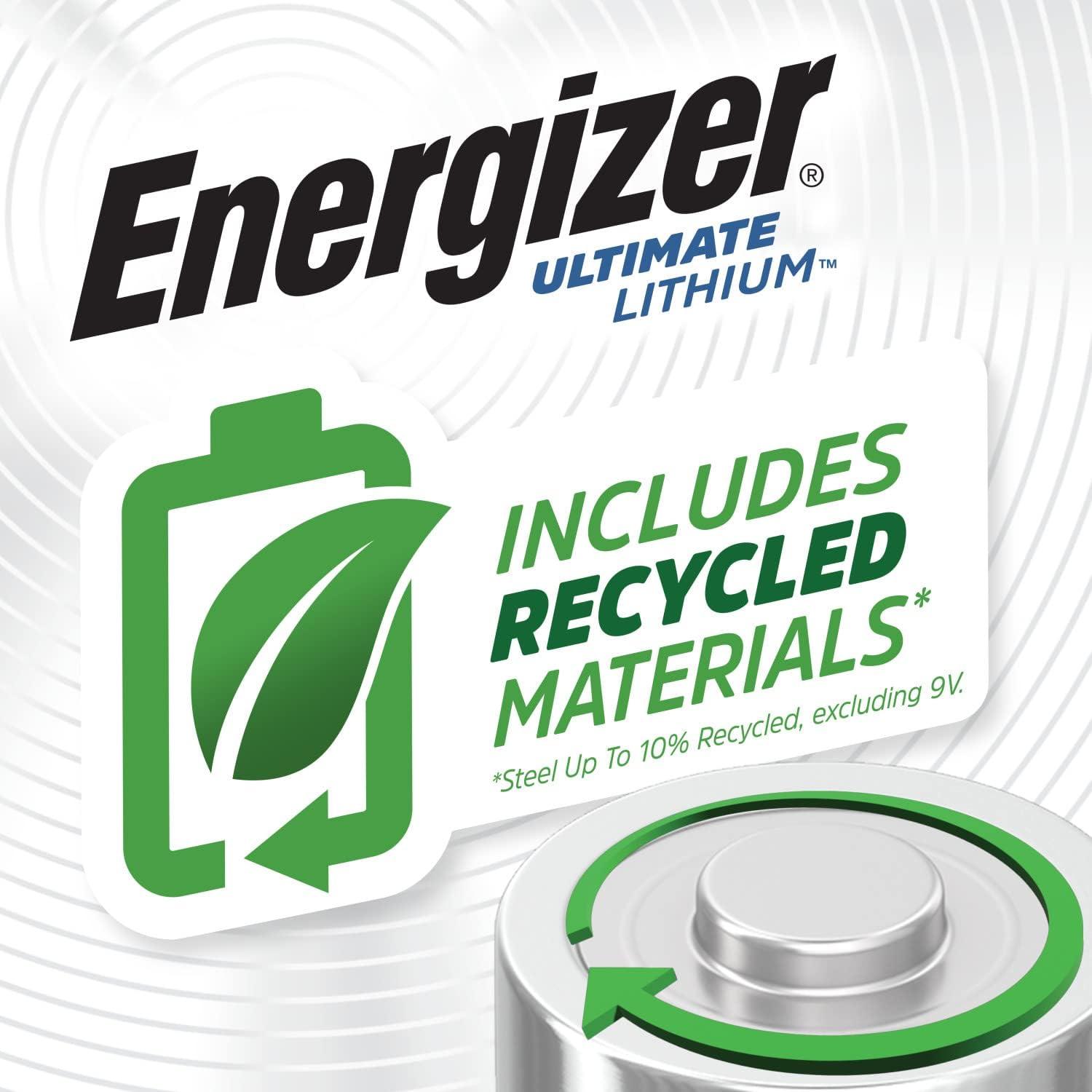 Baterías de Litio AA Energizer Ultimate - Paquete de 8