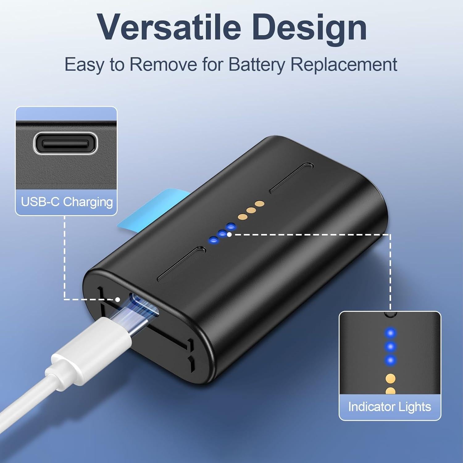 Batería de 8000mAh para Cámara SimpliSafe - Paquete de 2