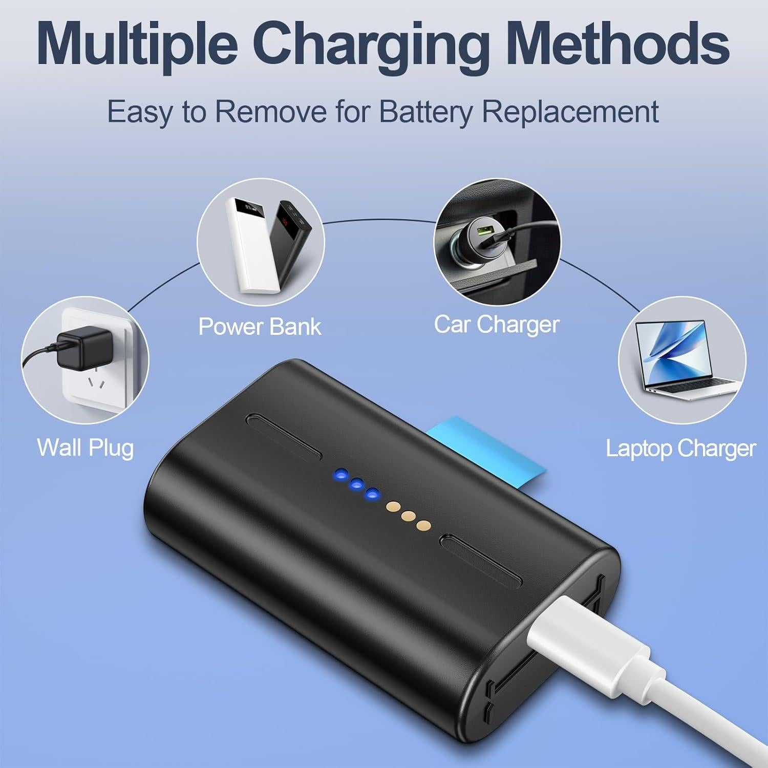 Batería de 8000mAh para Cámara SimpliSafe - Paquete de 2