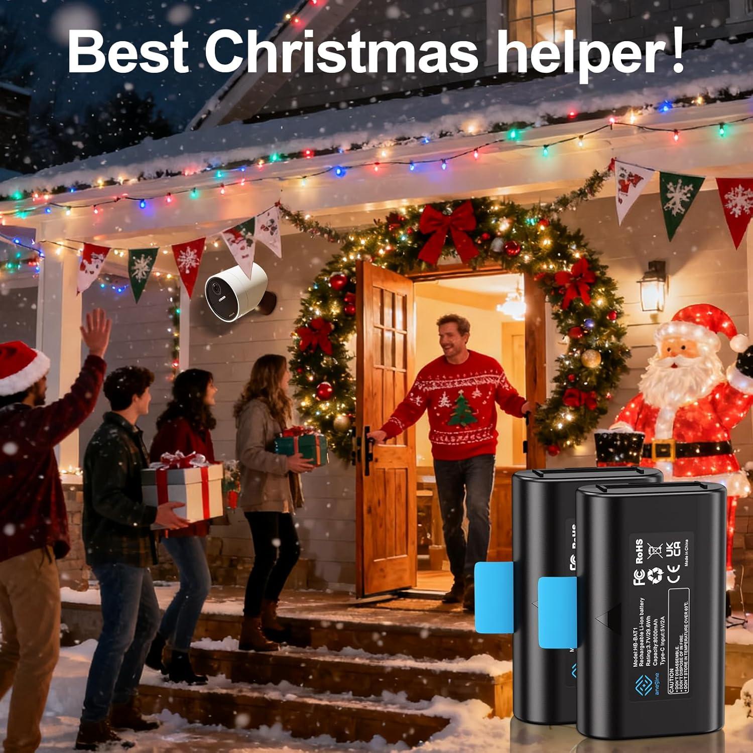 Batería de 8000mAh para Cámara SimpliSafe - Paquete de 2