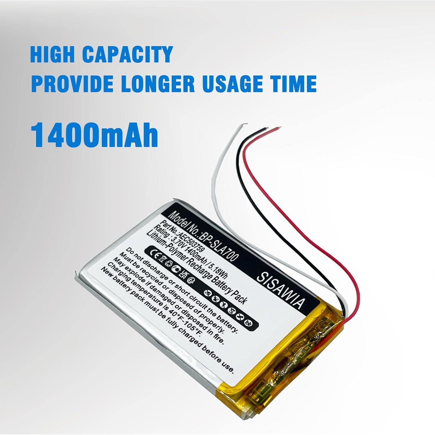 Batería de Reemplazo Steelseries Arctis 1 3 7 7P 1400mAh