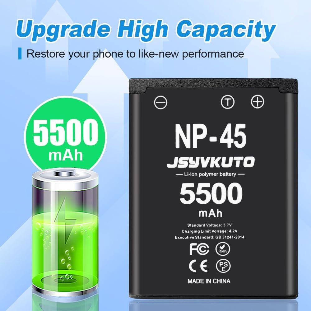 Paquete de 2 Baterías NP-45 5500mAh para Auriculares Arctis Nova Pro