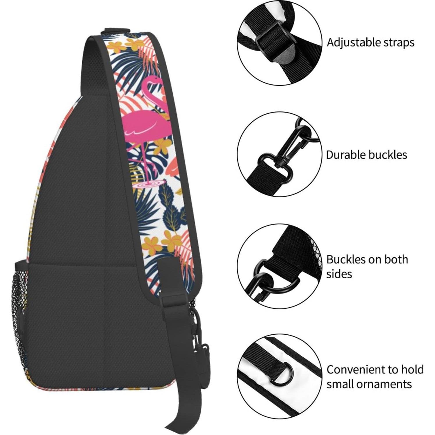 Bolsa Cruzada Tropical de Poliester 15L Ajustable