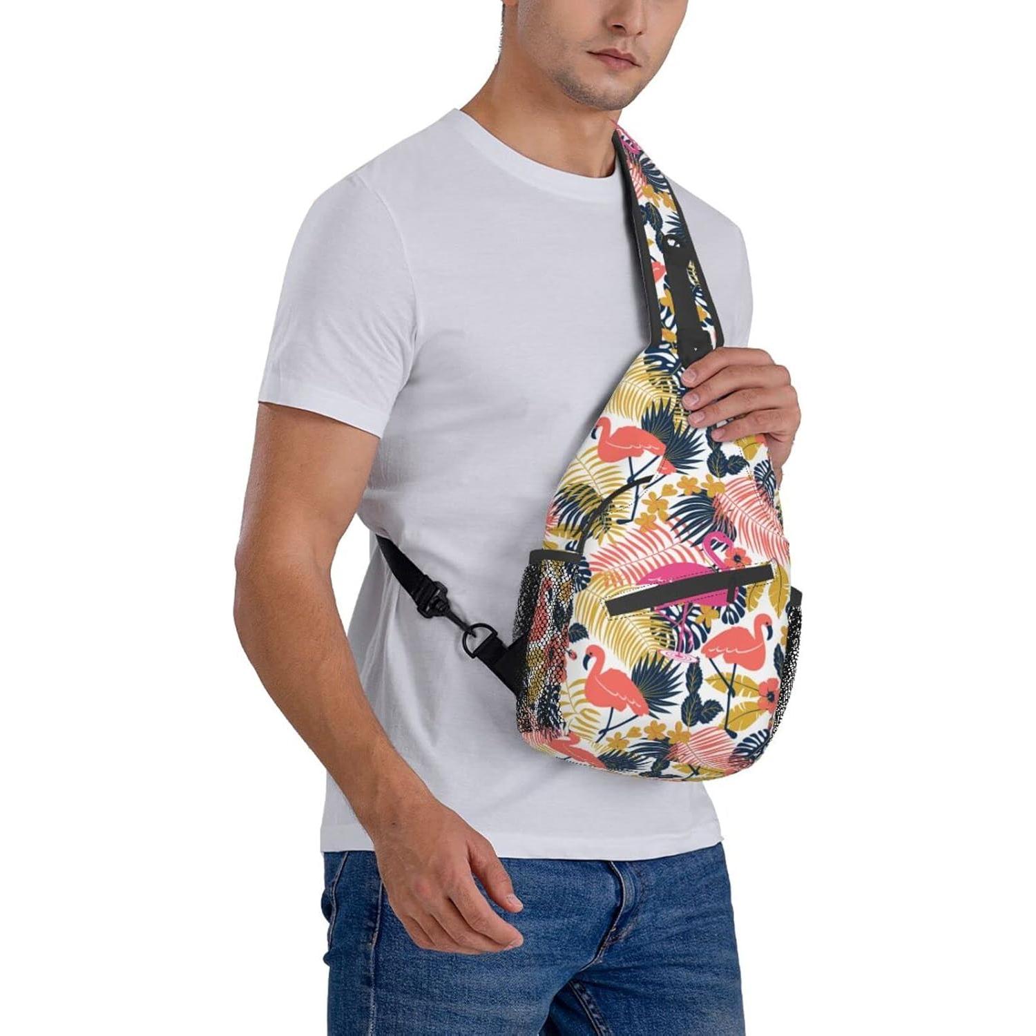 Bolsa Cruzada Tropical de Poliester 15L Ajustable
