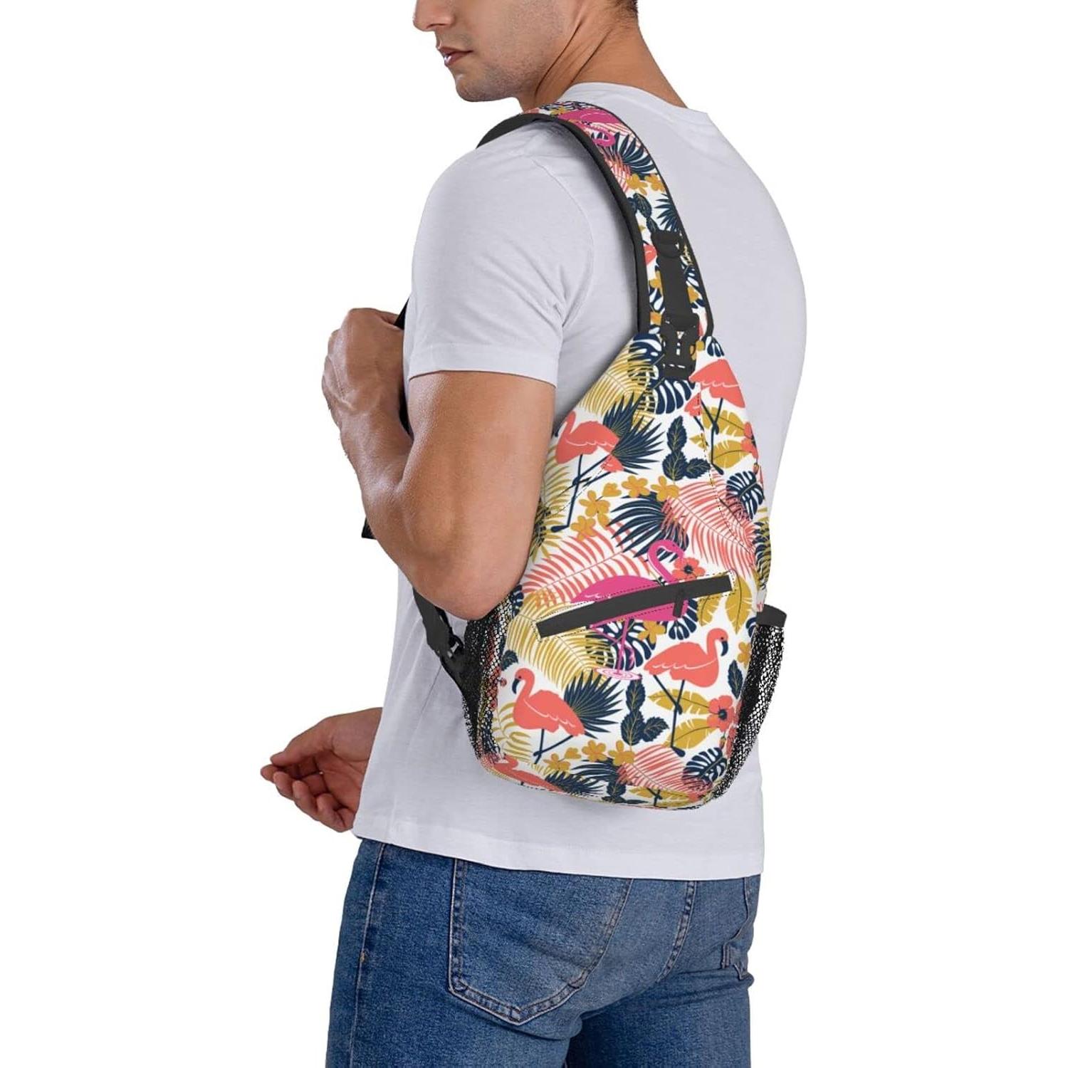 Bolsa Cruzada Tropical de Poliester 15L Ajustable