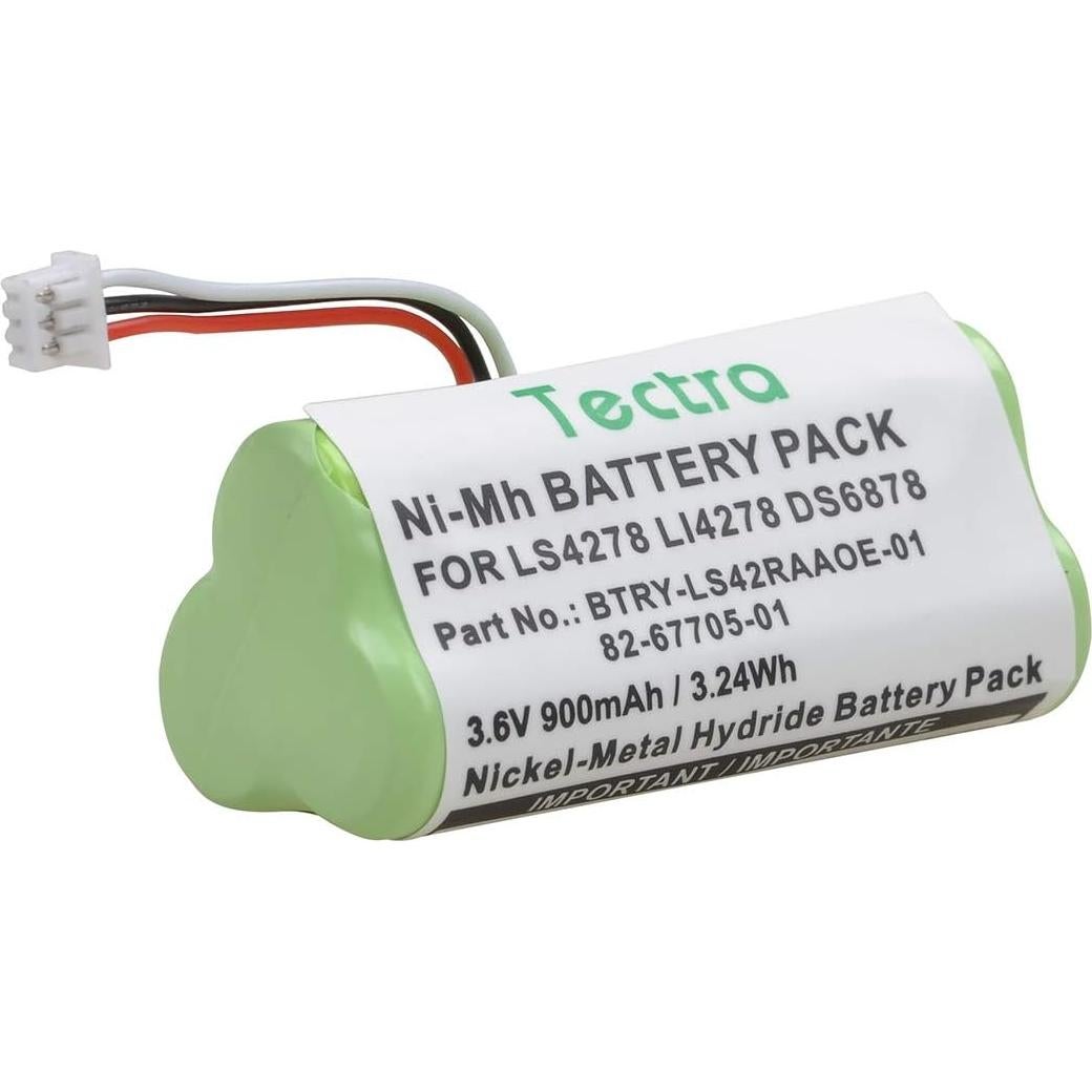 Batería Tectra 2-Pack Ni-MH 3.6V 900mAh para Symbol LS4278