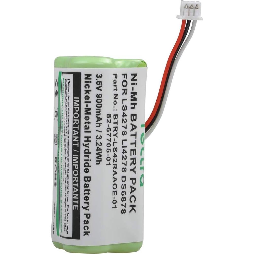 Batería Tectra 2-Pack Ni-MH 3.6V 900mAh para Symbol LS4278