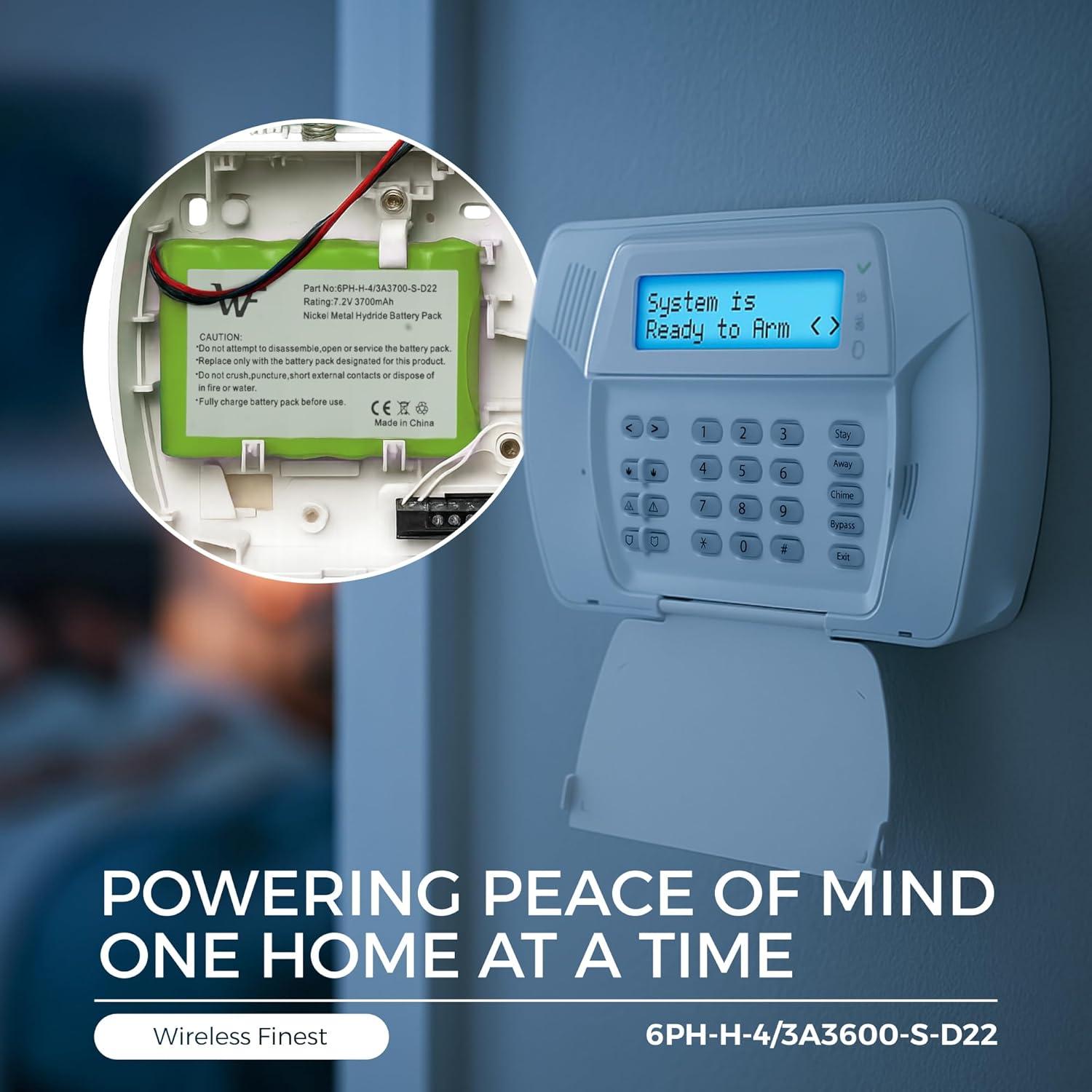 Batería de Reemplazo WirelessFinest 7.2V 3700mAh para DSC