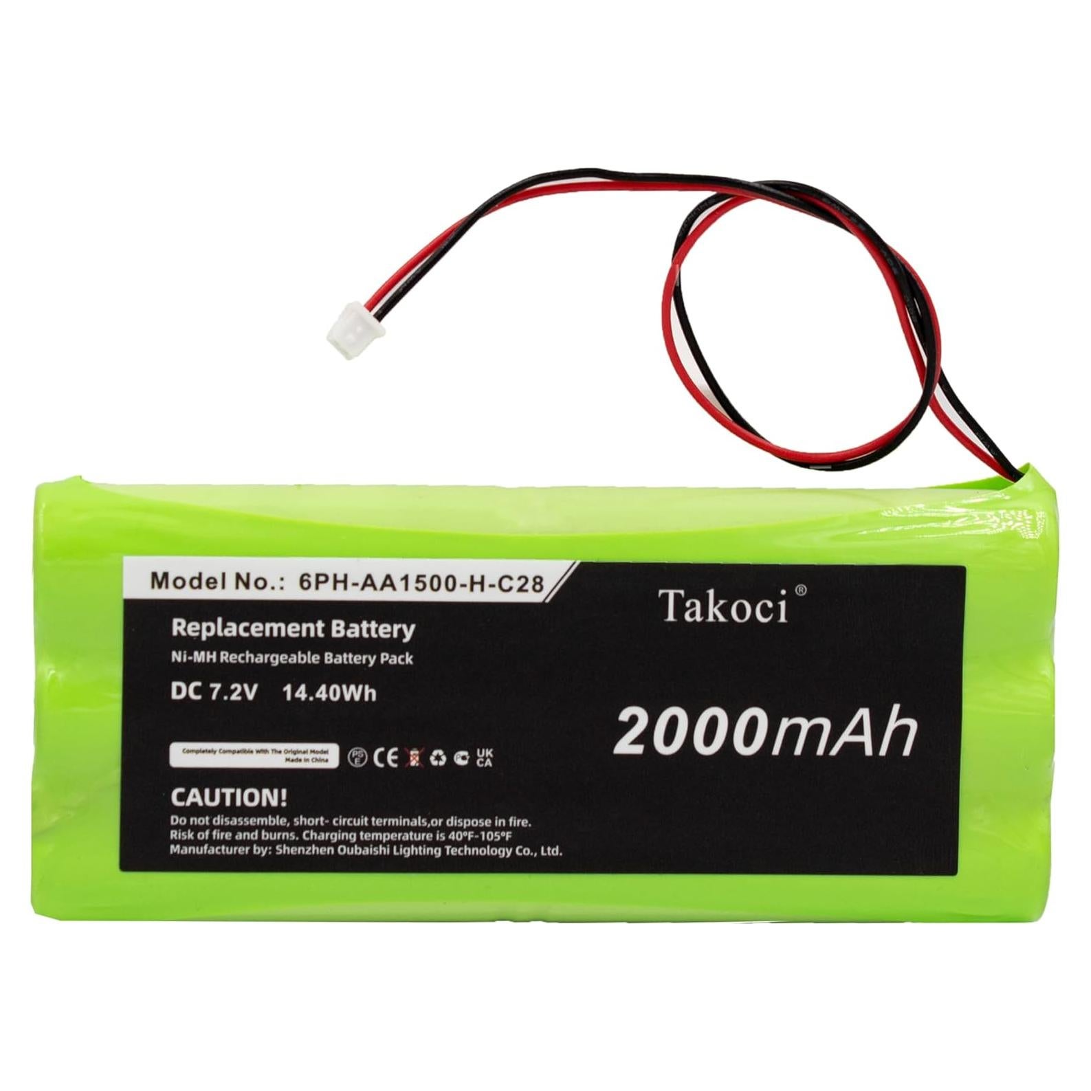 Batería Ni-MH 7.2V 2000mAh D'SC 6PH-AA1500-H-C28