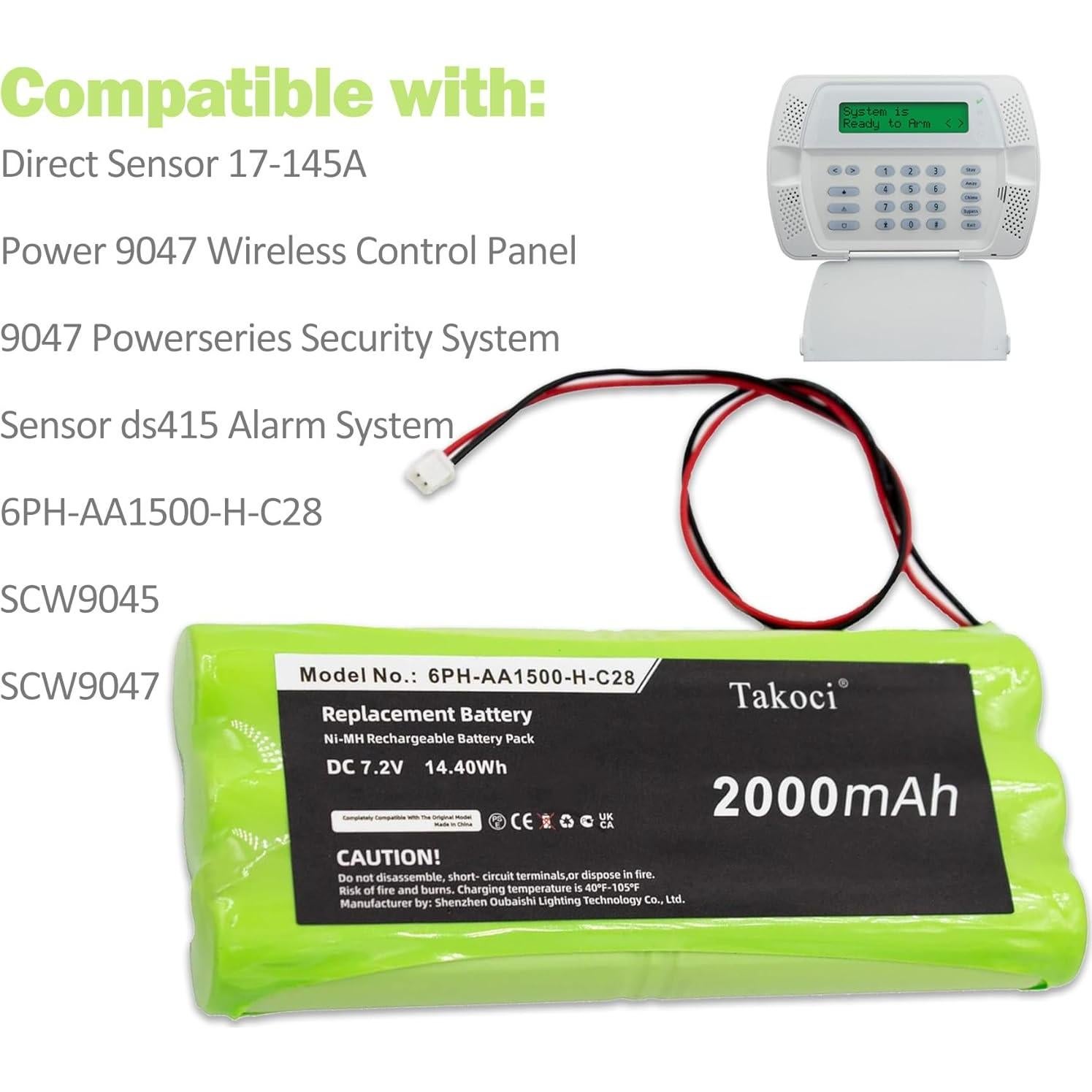 Batería Ni-MH 7.2V 2000mAh D'SC 6PH-AA1500-H-C28