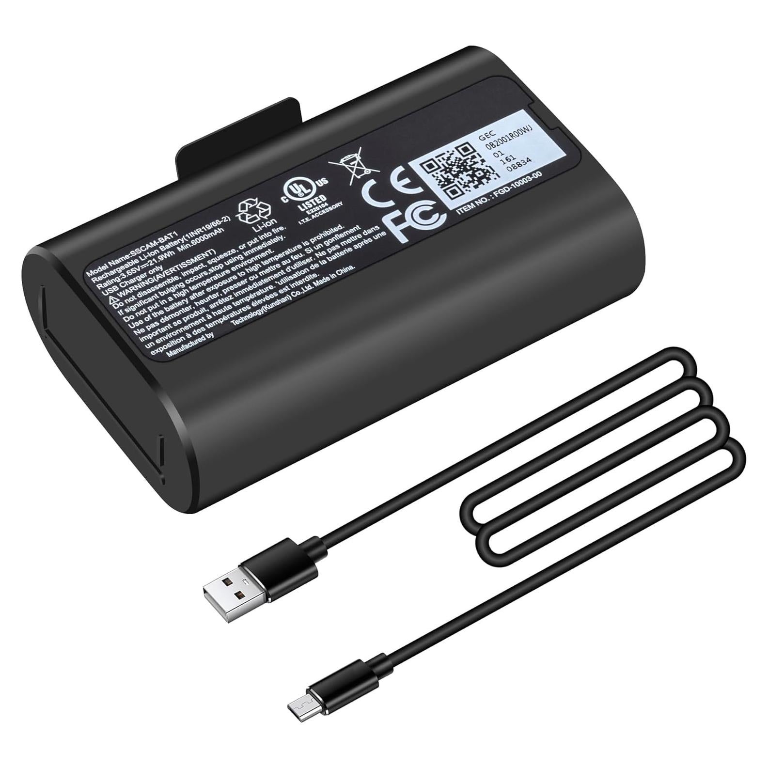 Batería recargable 6000mAh SimpliSafe SSCAM-BAT11 para cámaras