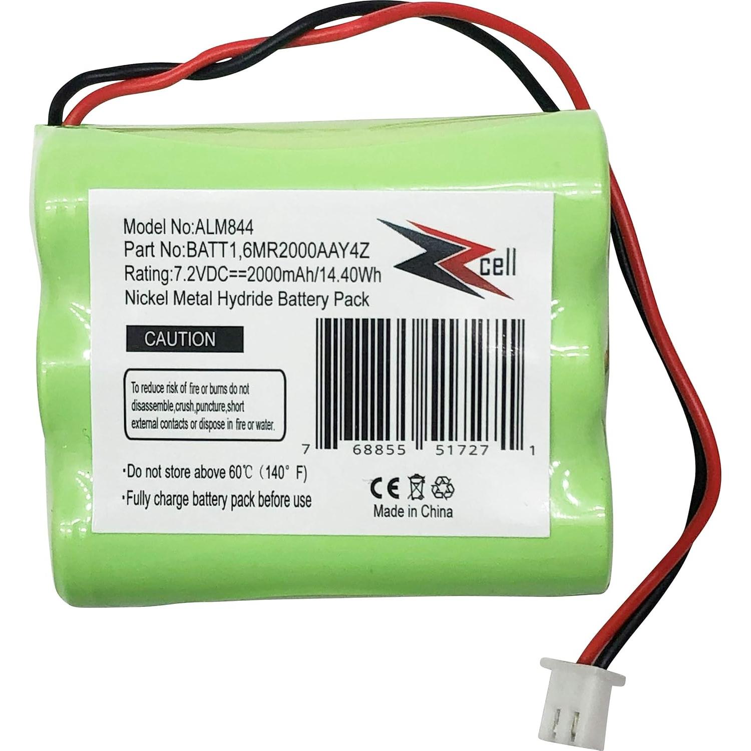 Batería Recargable ZZcell 7.2V 2000mAh para 2Gig BATT1