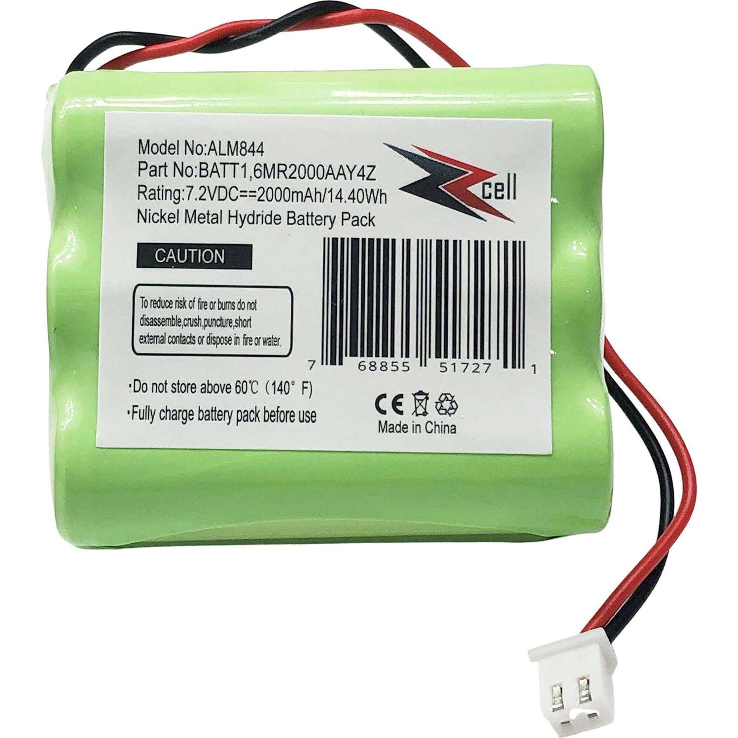Batería Recargable ZZcell 7.2V 2000mAh para 2Gig BATT1