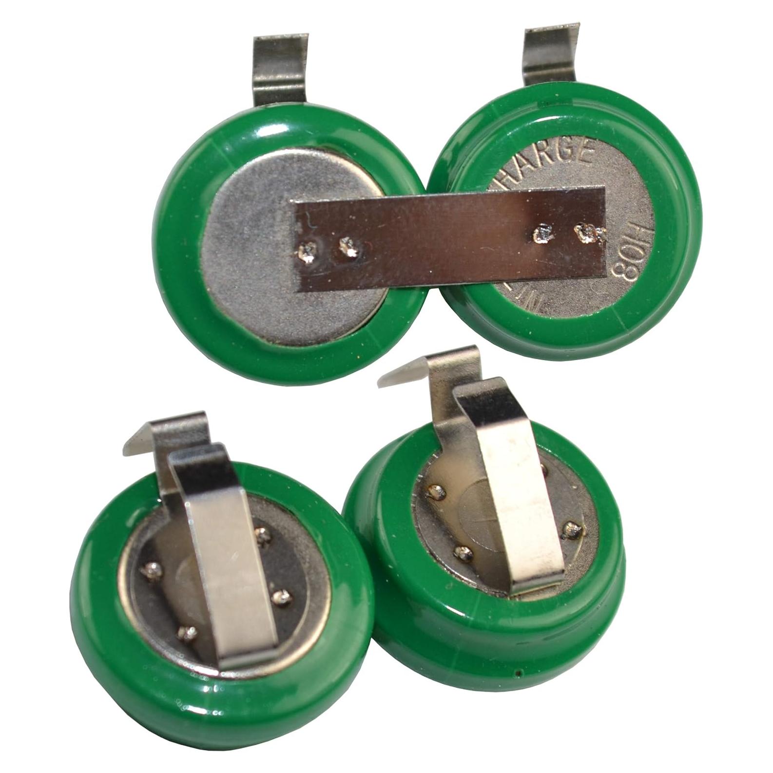 Baterías Recargables Ni-MH HQRP 2-Pack 2.4V 80mAh para Auriculares