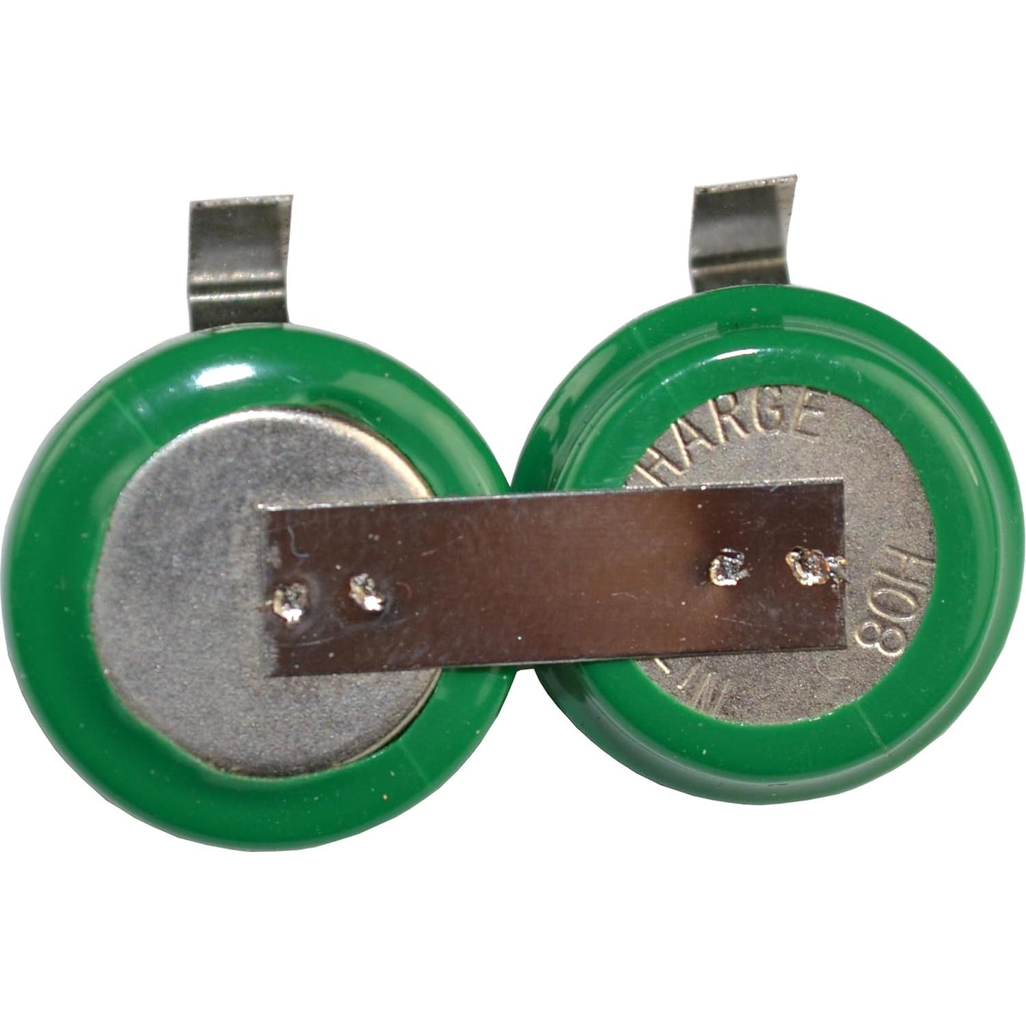 Baterías Recargables Ni-MH HQRP 2-Pack 2.4V 80mAh para Auriculares