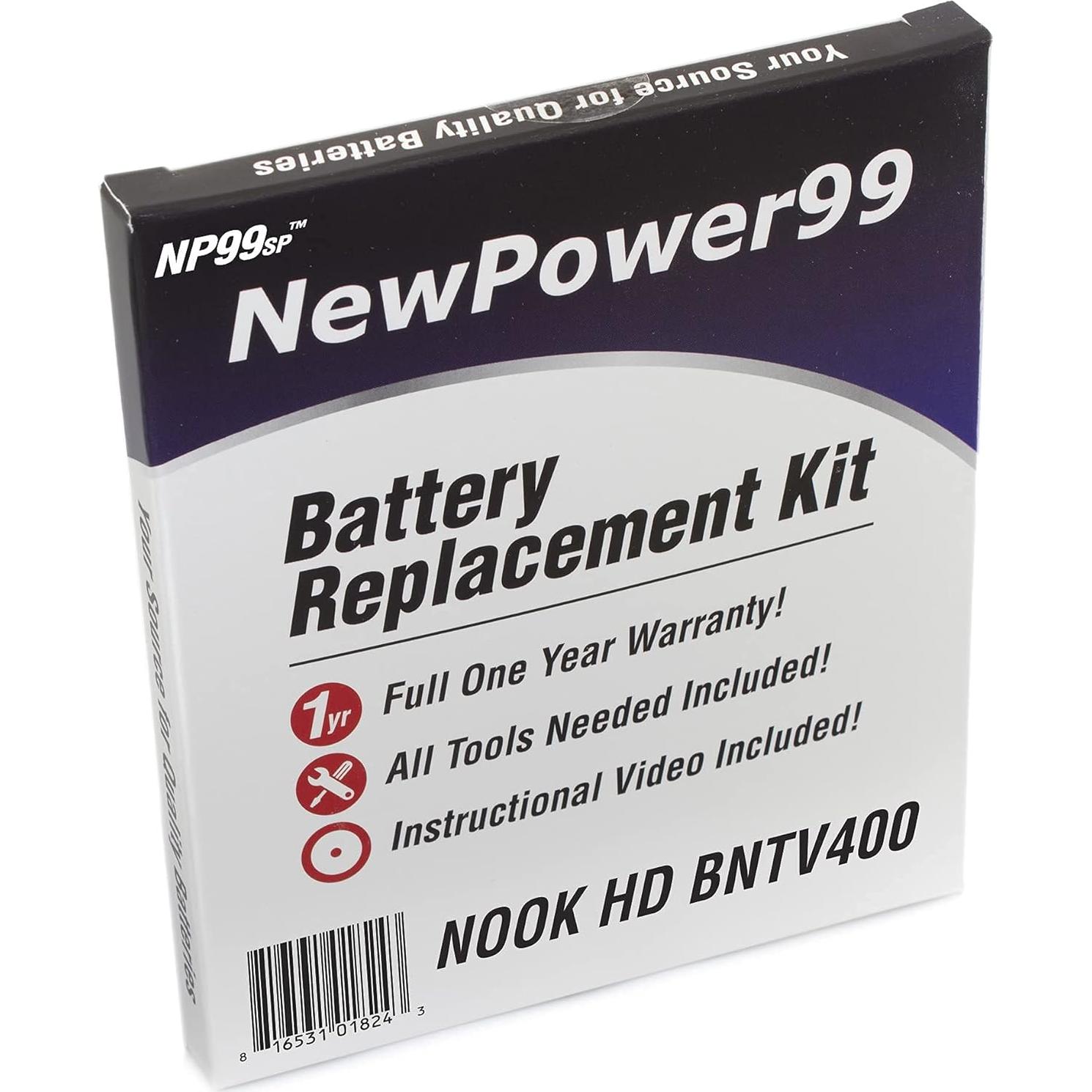 Kit de Batería NP99sp para Nook HD 7 BNTV400/BNTV400A 4000mAh