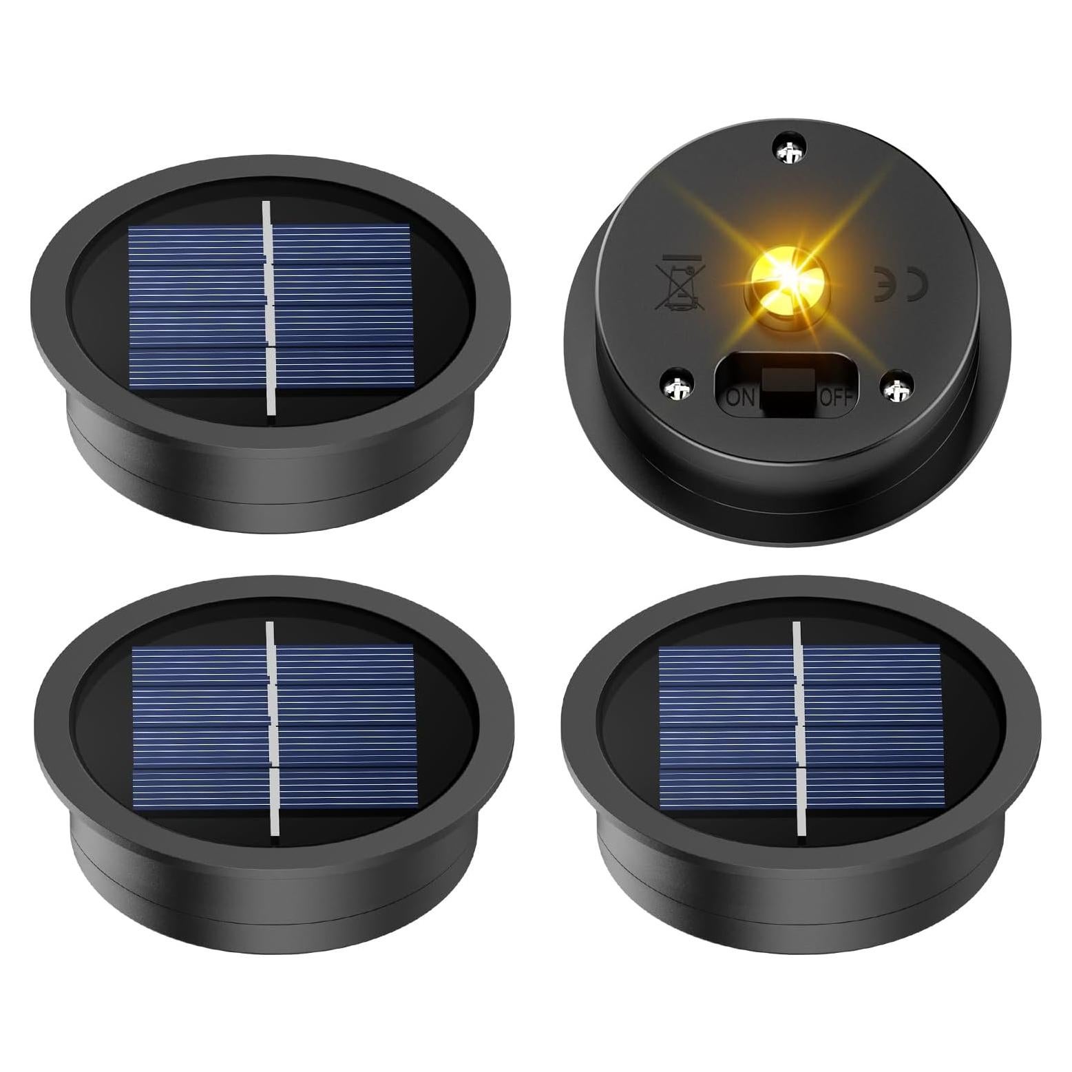 Kit de Repuesto 4 Piezas Luz Solar X-PREK 7 cm LED Blanca