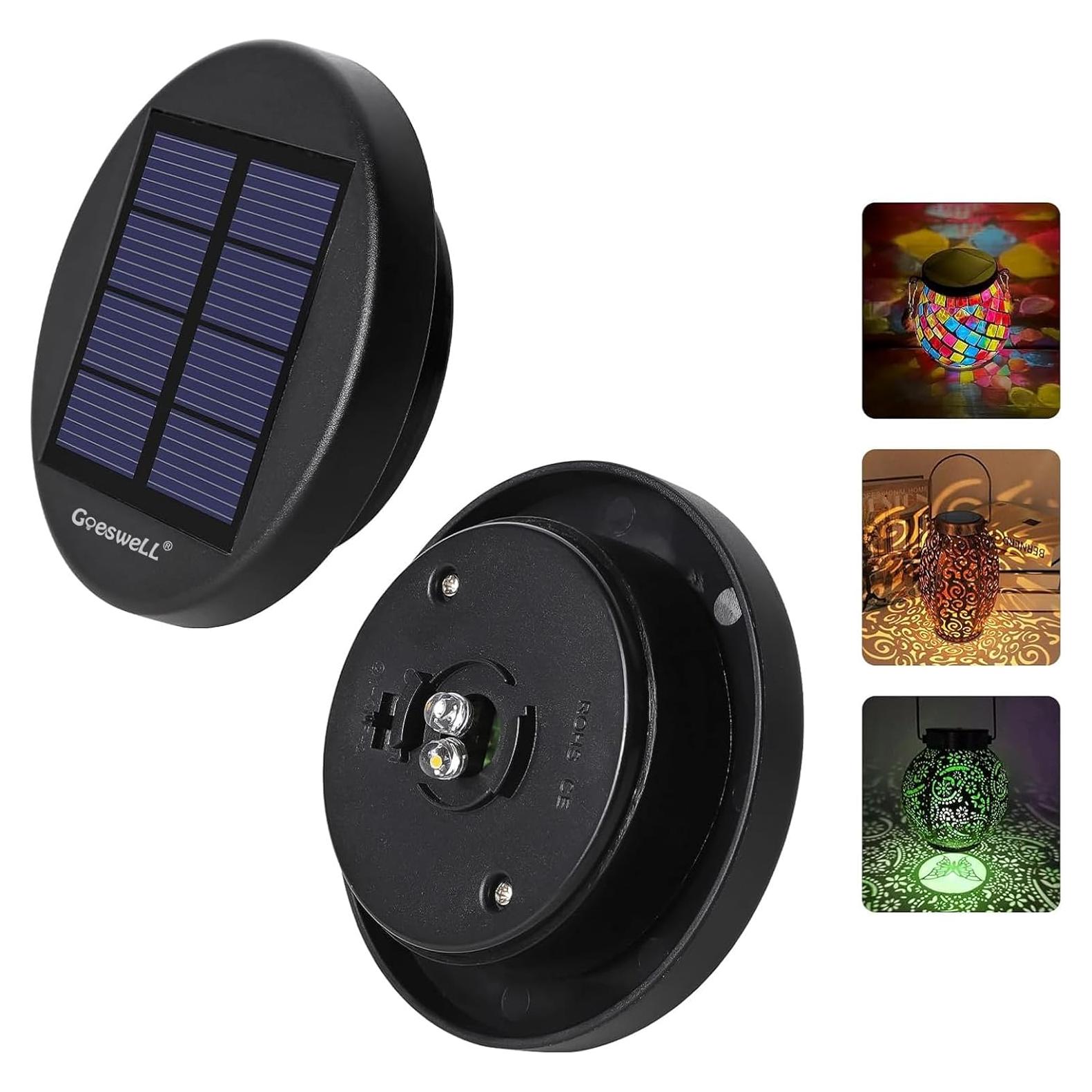 Piezas de Repuesto para Luces Solares GZ-ALL - 2 Tapas LED 7.19 cm